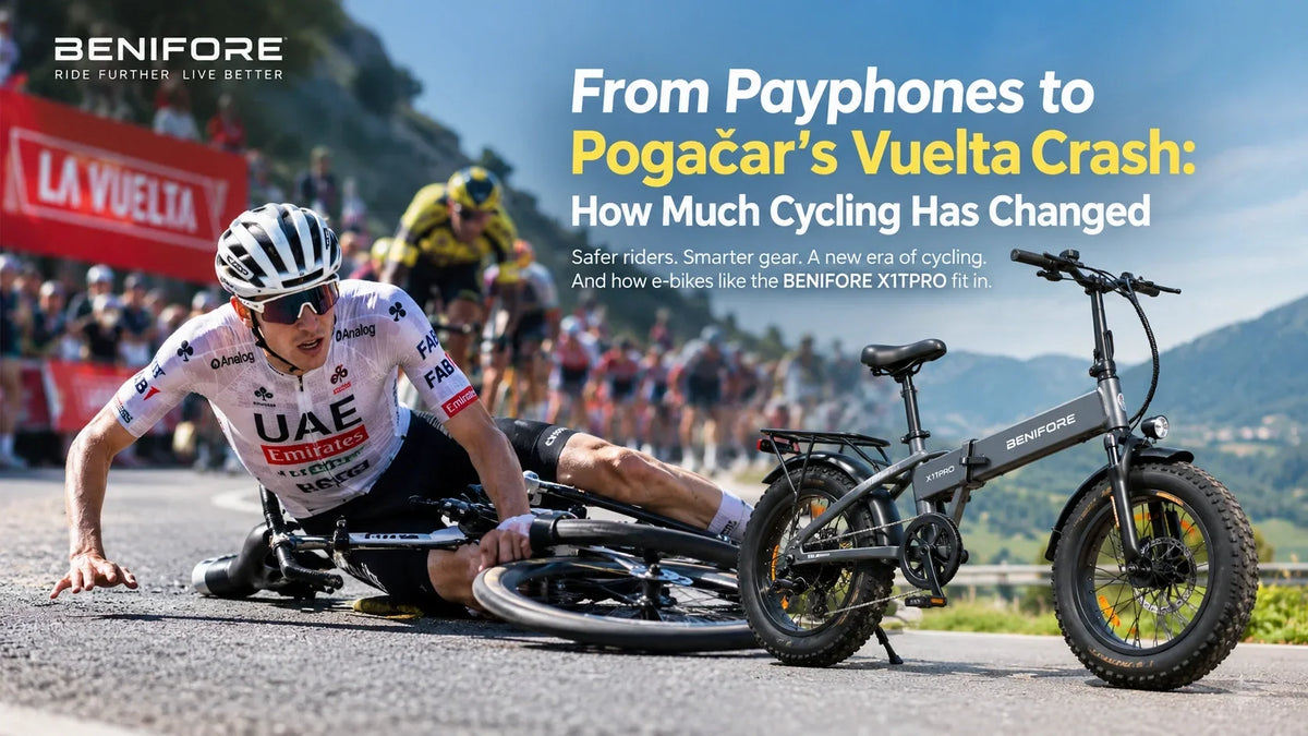 Pogačar’s Vuelta crash highlights bike stability lessons for e-bike riders with the BENIFORE X1T PRO