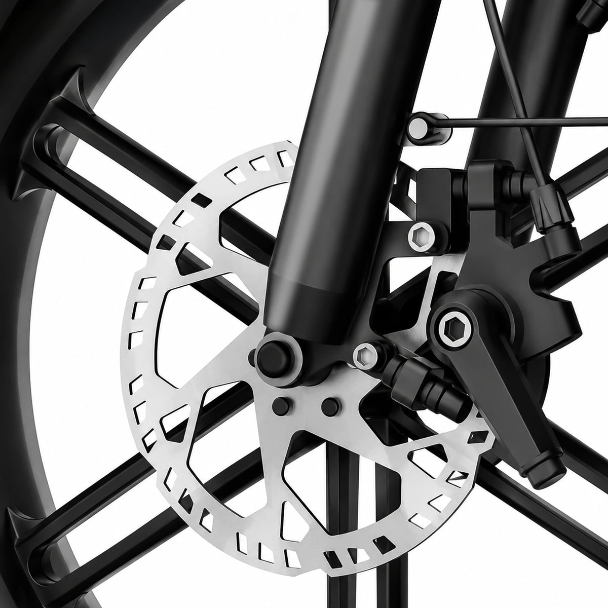 BENIFORE X1T PRO Electric Bike Front Disc Brake Rotor for Safe Emergency Braking Power